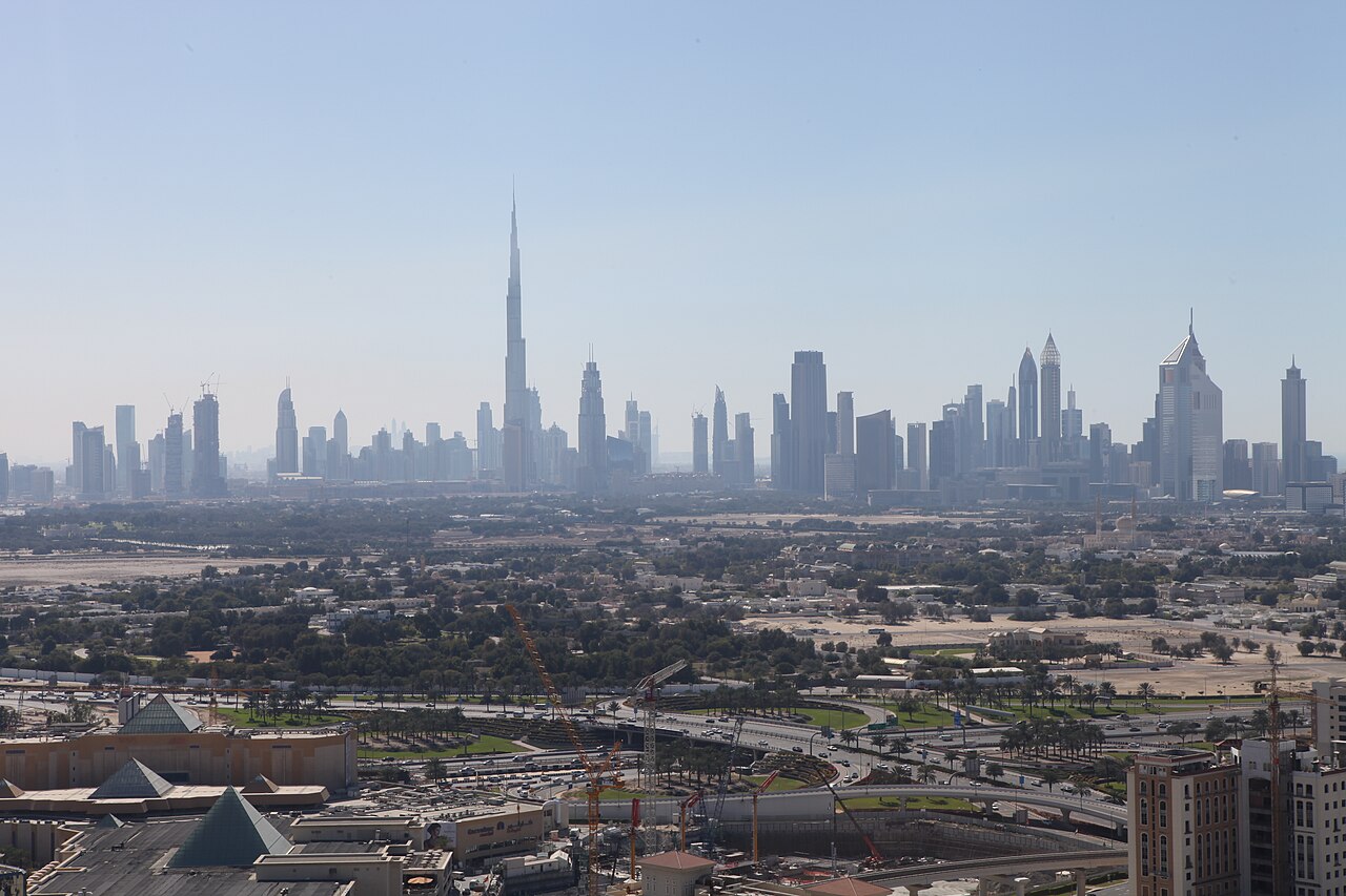 Dubai skyline — illustrative demo photograph